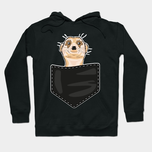 Meerkat in the pocket Hoodie by IDesign23